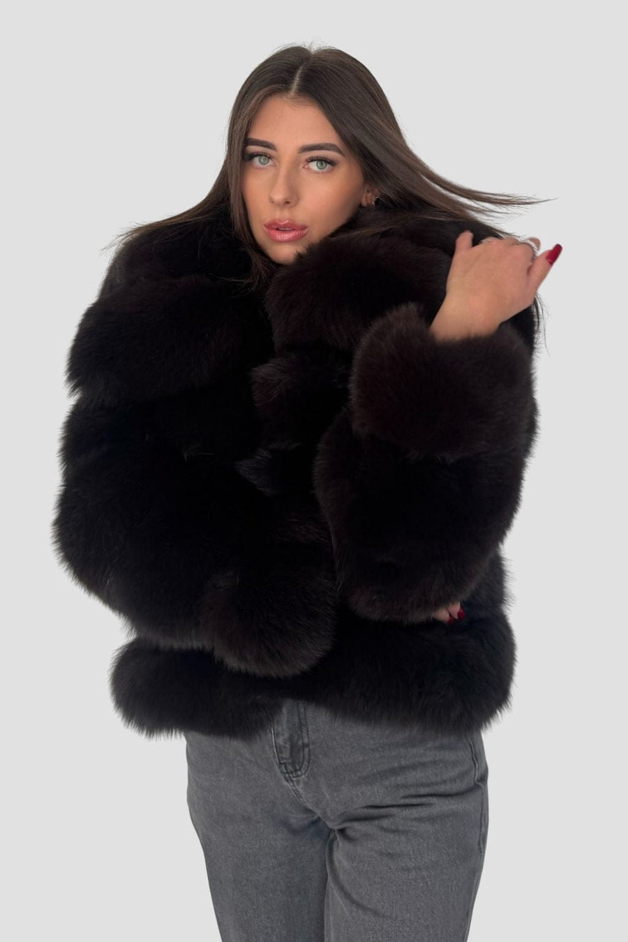 Manteau fourrure femme col Héritage fourrure