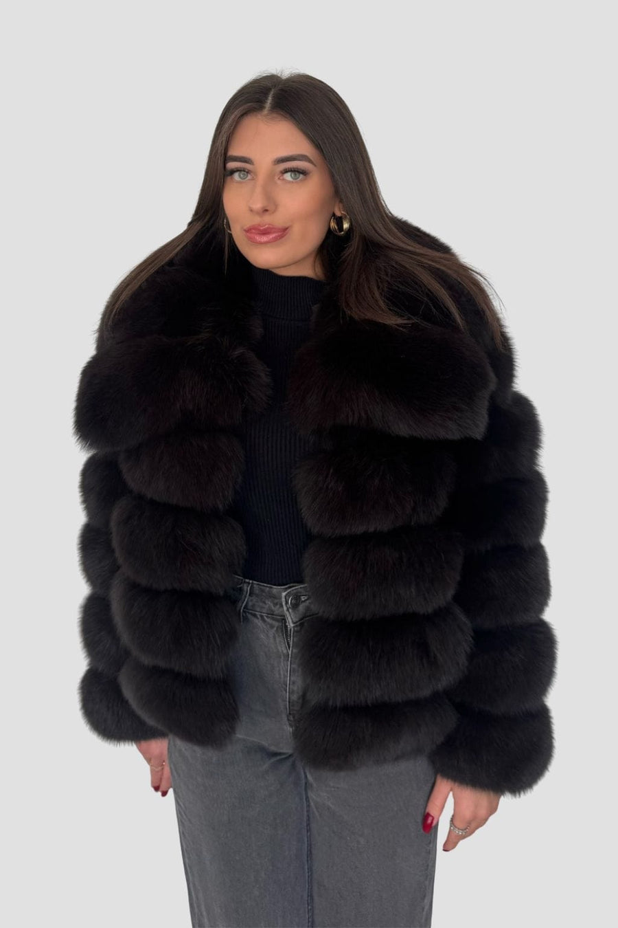 Manteau fourrure femme col Héritage fourrure