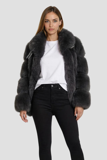 Manteau fourrure femme col Héritage fourrure