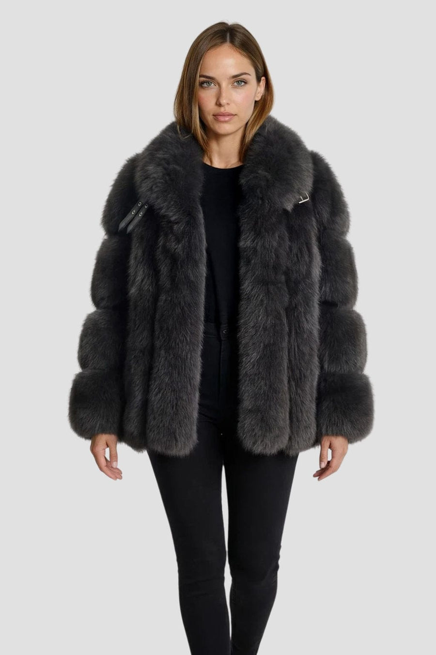 Manteau fourrure femme col Héritage fourrure