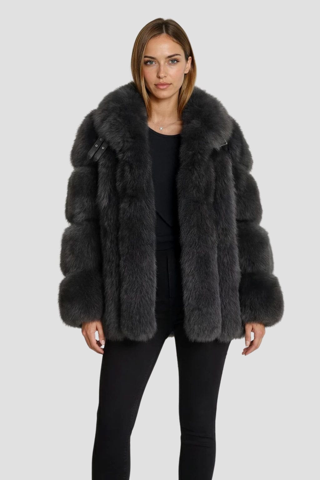 Manteau fourrure femme col Héritage fourrure