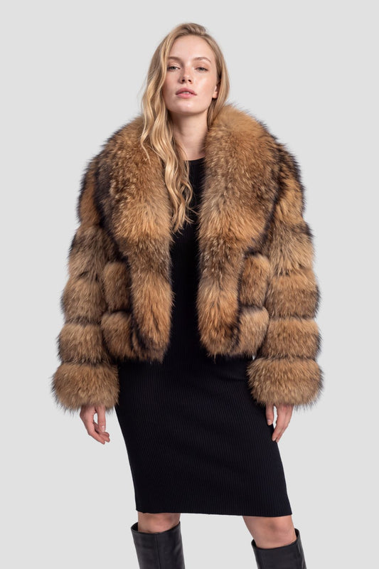 Manteau fourrure femme col Héritage fourrure