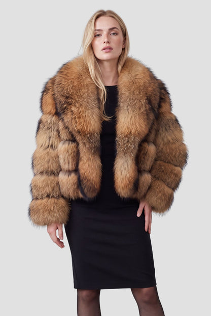 Manteau fourrure femme col Héritage fourrure