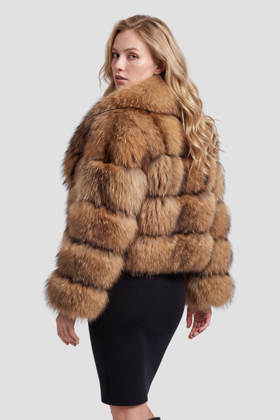 Manteau fourrure femme col Héritage fourrure