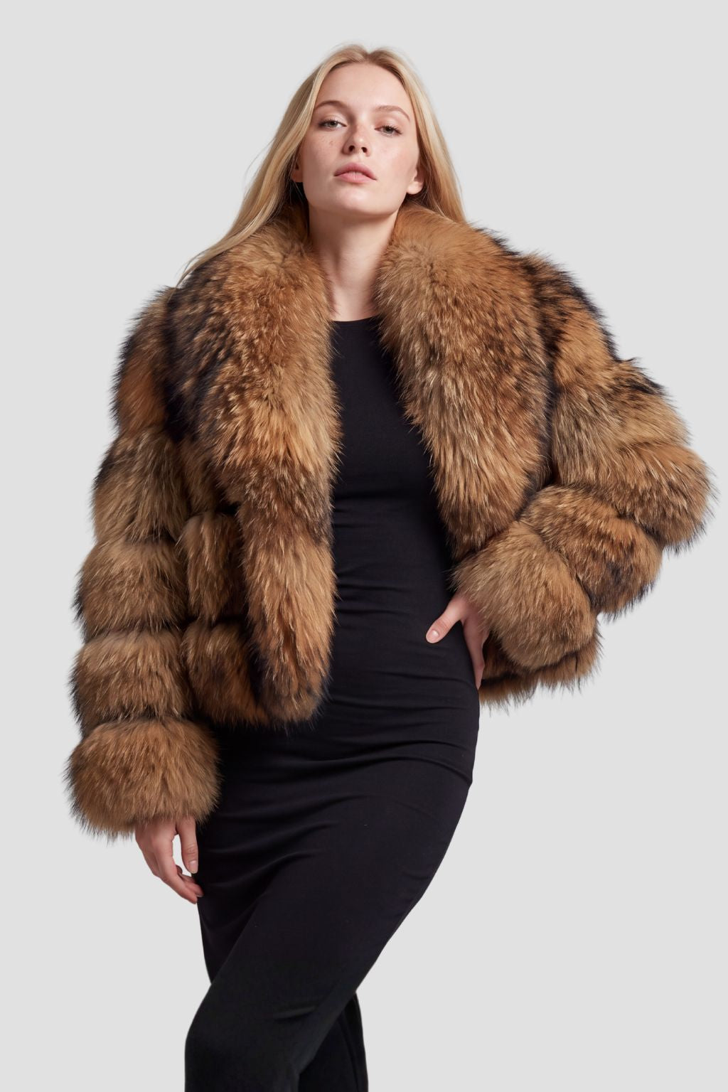Manteau fourrure femme col Héritage fourrure
