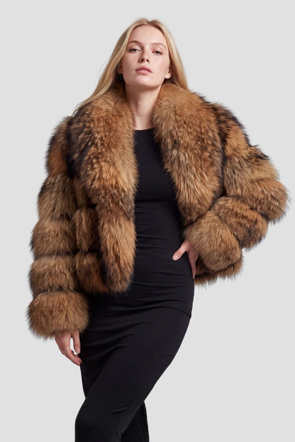 Manteau fourrure femme col Héritage fourrure