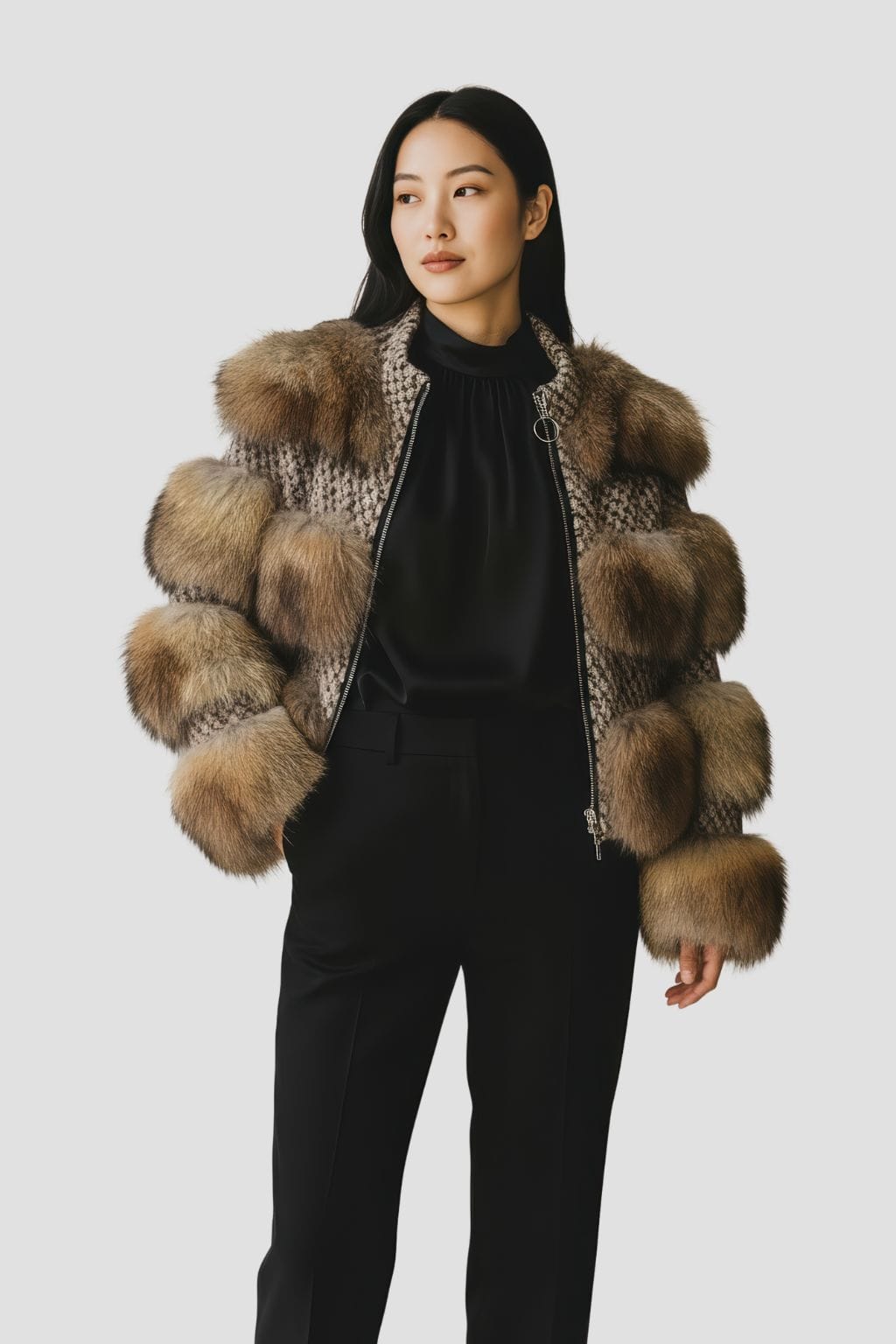 Manteau fourrure femme discret Héritage fourrure