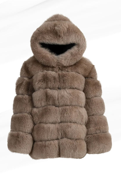 Manteau fourrure femme doux Héritage fourrure