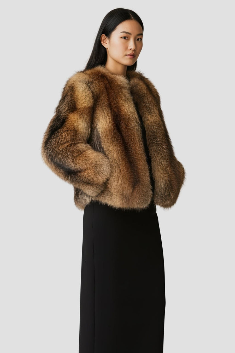 Manteau fourrure femme doux Héritage fourrure