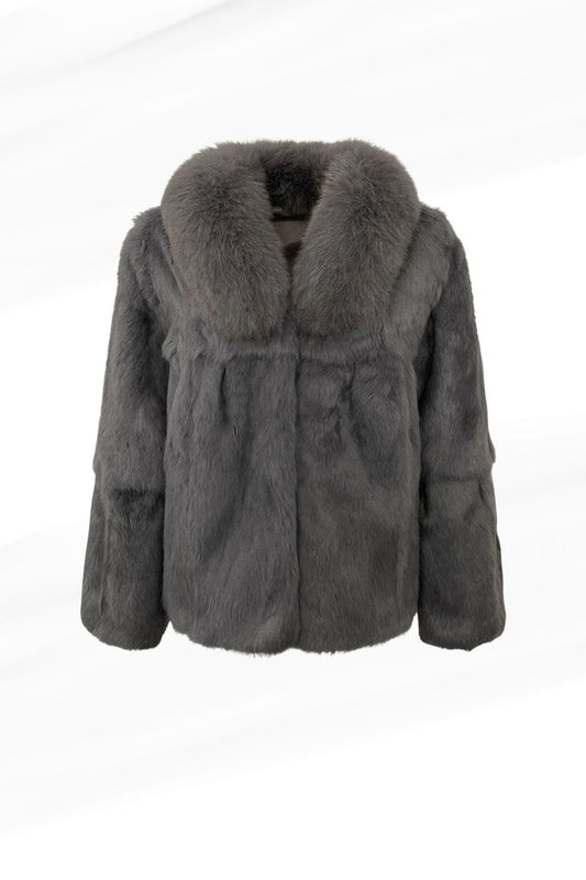 Manteau fourrure femme lapin Héritage fourrure