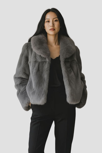 Manteau fourrure femme lapin Héritage fourrure