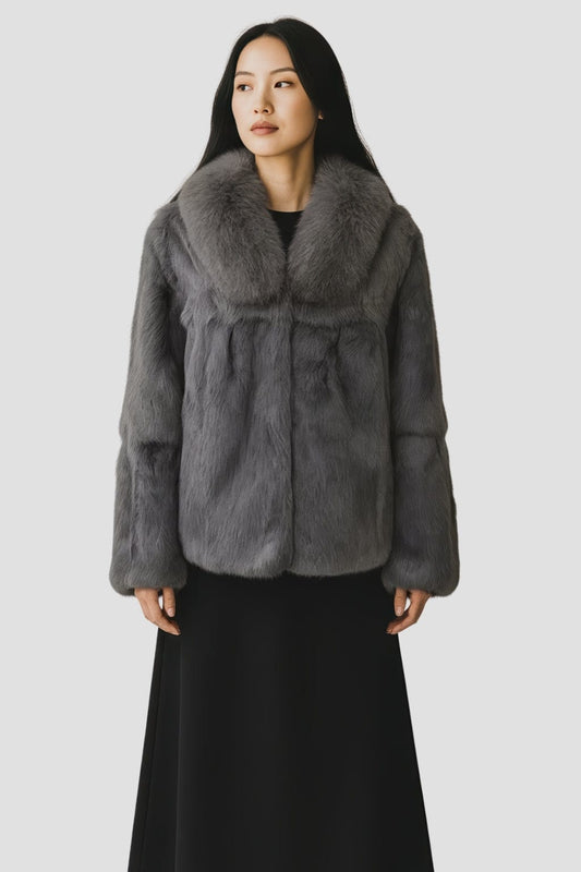 Manteau fourrure femme lapin Héritage fourrure