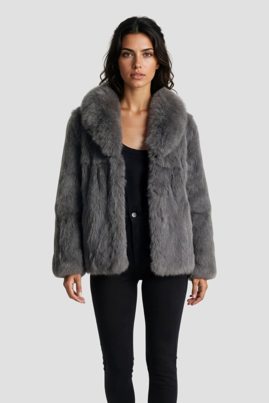 Manteau fourrure femme lapin Héritage fourrure