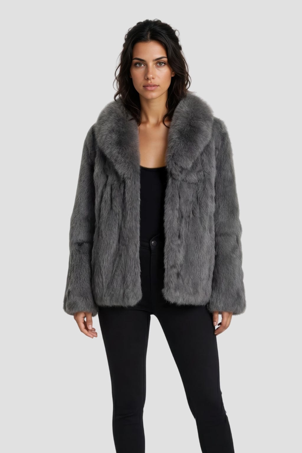 Manteau fourrure femme lapin Héritage fourrure