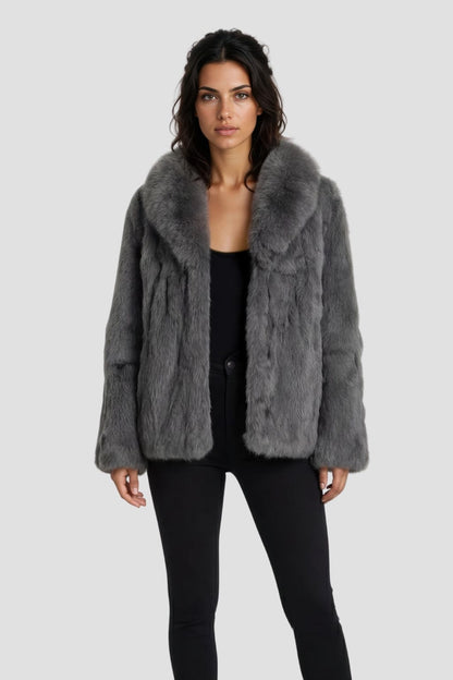 Manteau fourrure femme lapin Héritage fourrure