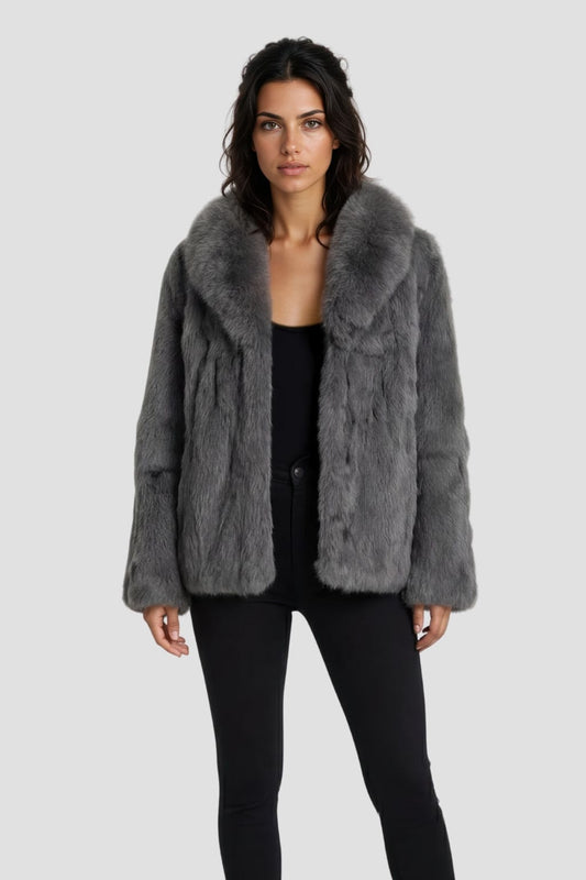 Manteau fourrure femme lapin Héritage fourrure