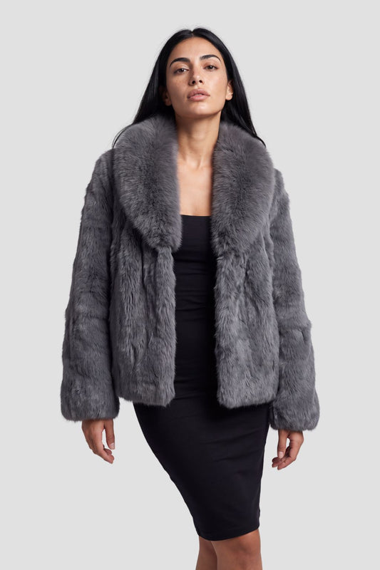Manteau fourrure femme lapin Héritage fourrure