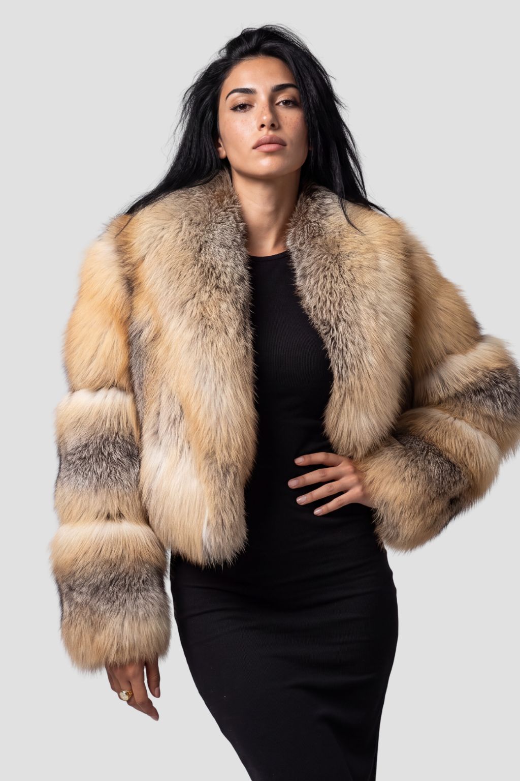 Manteau fourrure femme renard Héritage fourrure