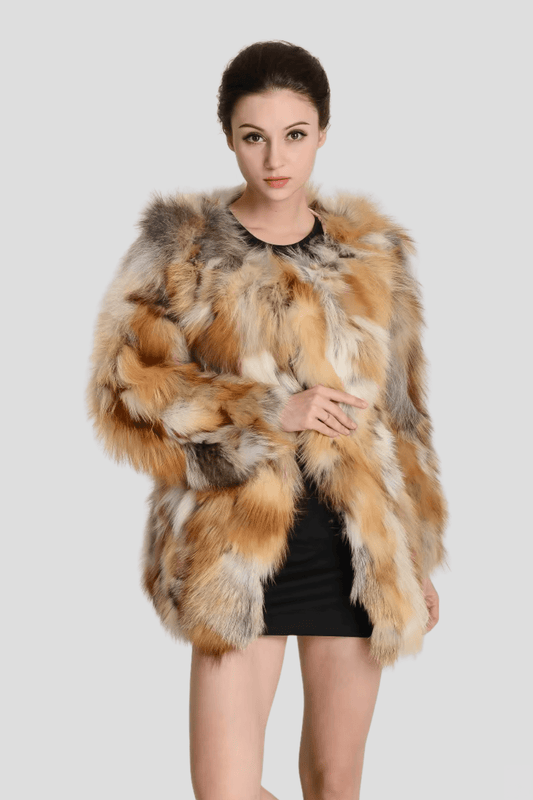 Manteau fourrure femme renard naturel Héritage fourrure