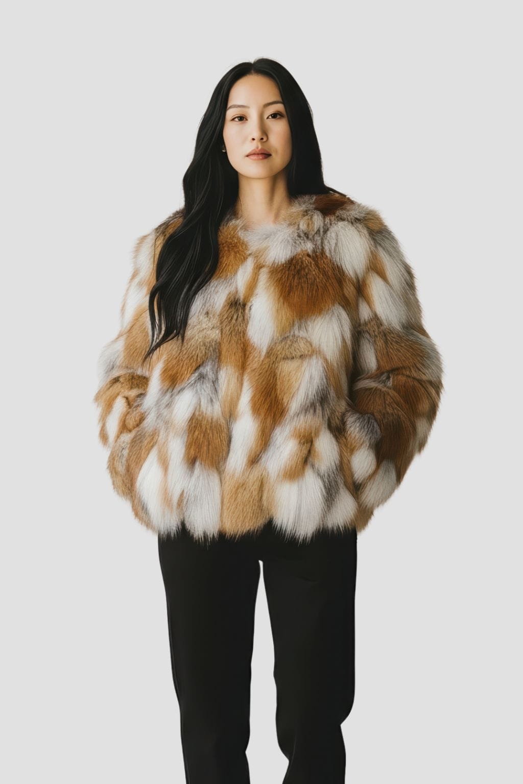 Manteau fourrure femme renard naturel Héritage fourrure