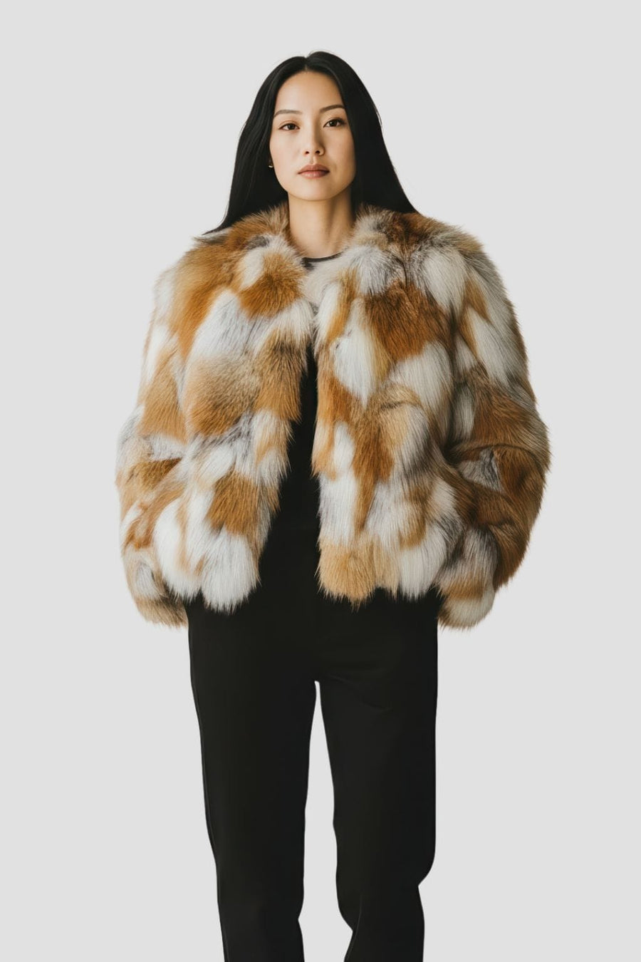 Manteau fourrure femme renard naturel Héritage fourrure