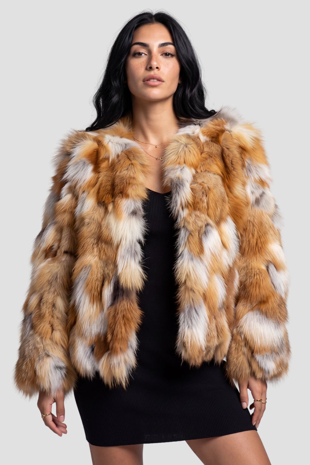 Manteau fourrure femme renard naturel Héritage fourrure