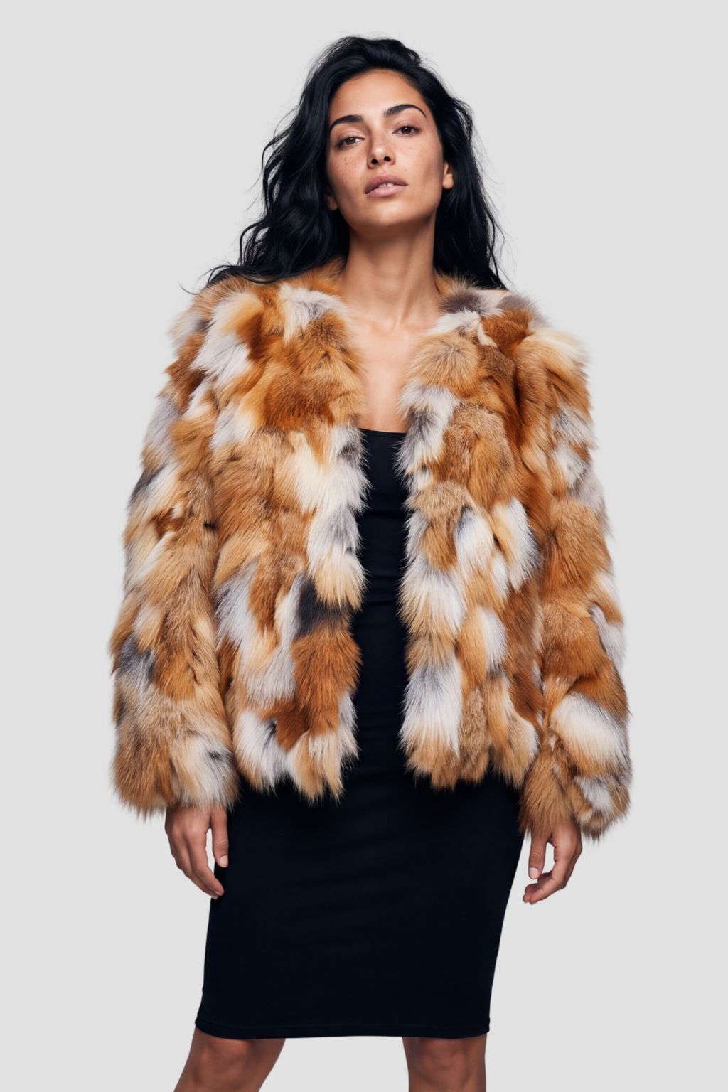 Manteau fourrure femme renard naturel Héritage fourrure