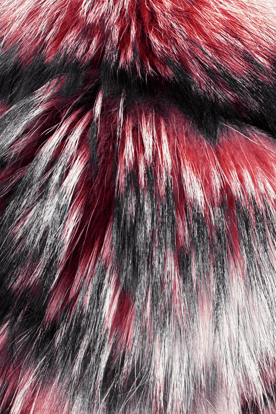 Manteau fourrure femme rouge Héritage fourrure