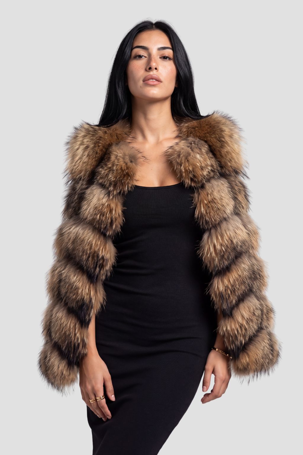 Manteau fourrure femme sans manche Héritage fourrure
