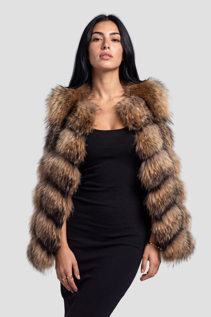 Manteau fourrure femme sans manche Héritage fourrure