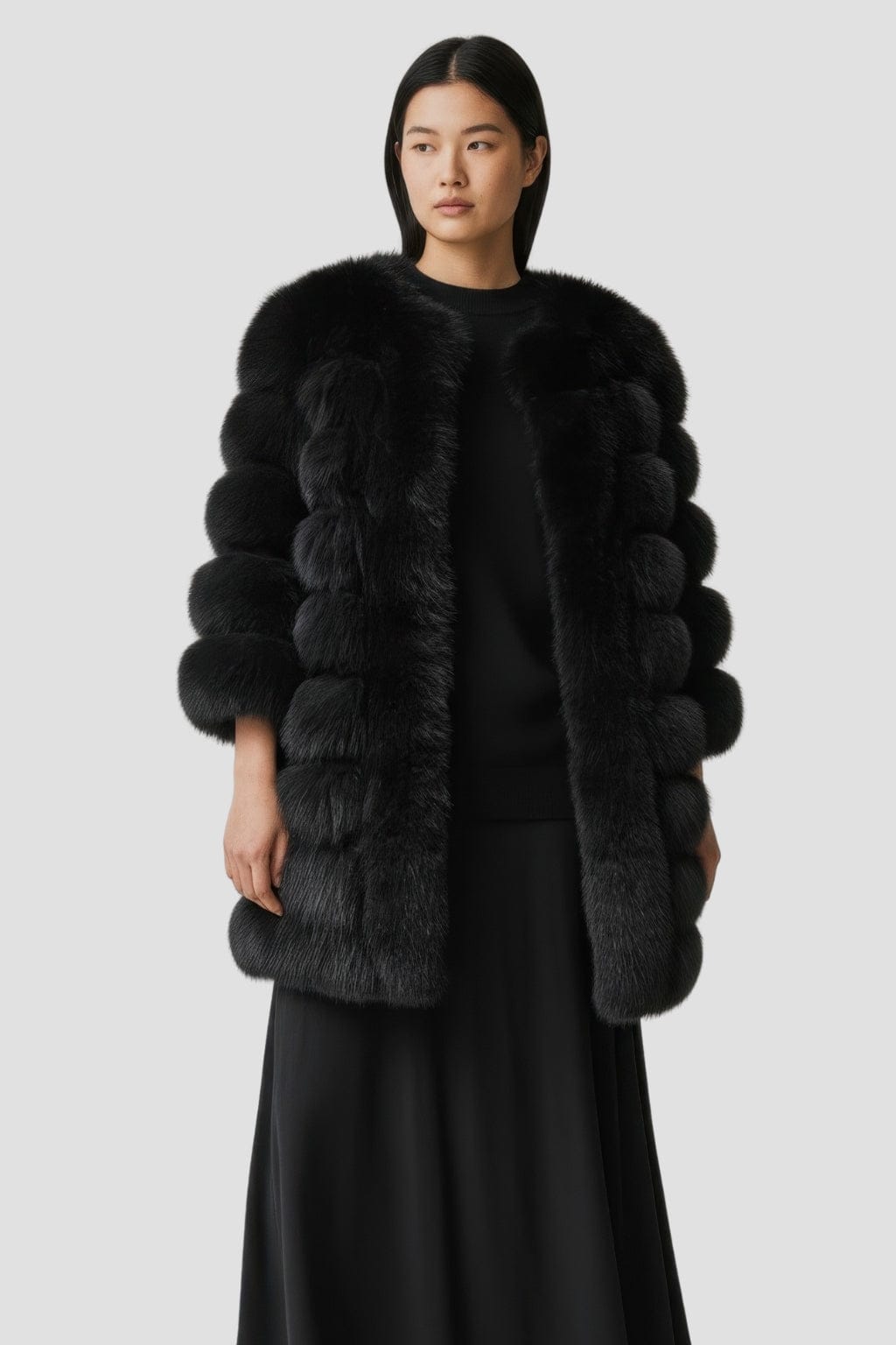 Manteau fourrure femme tendance Héritage fourrure