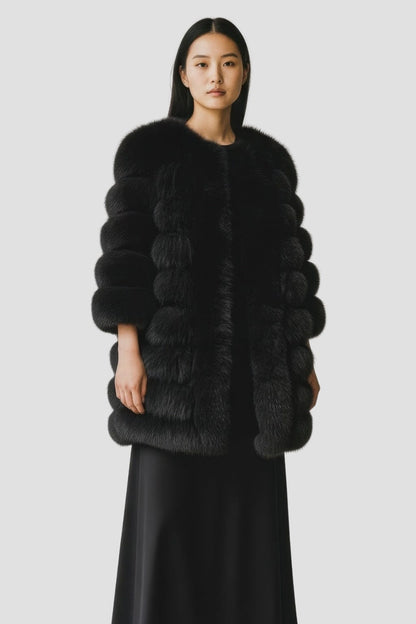 Manteau fourrure femme tendance Héritage fourrure