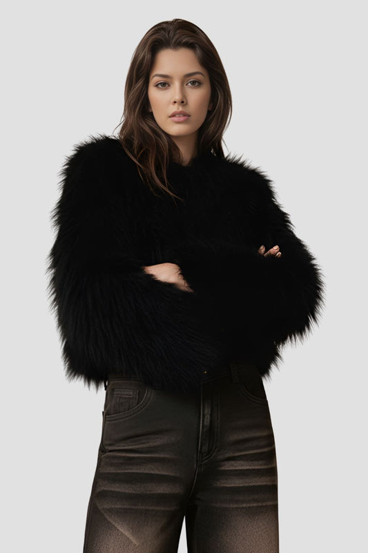 Manteau fourrure mouton court Héritage fourrure