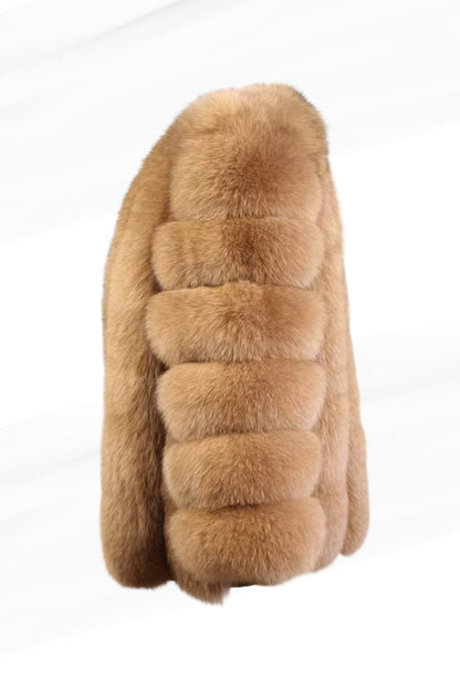 Manteau large en fourrure marron Héritage fourrure