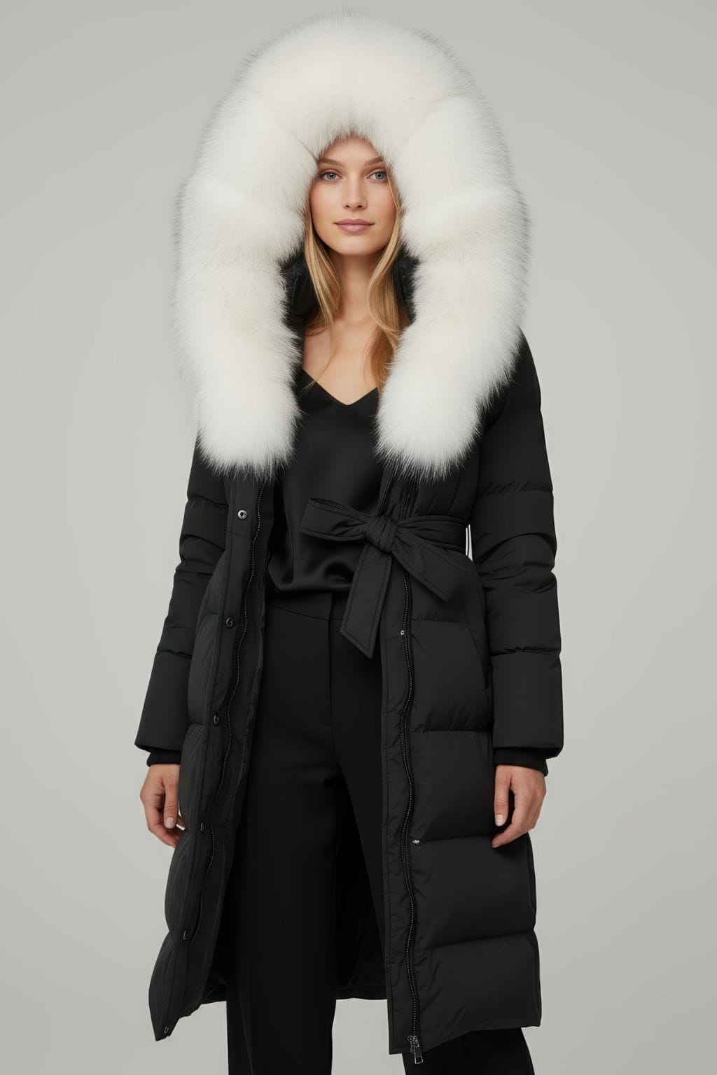 Parka à capuche en fourrure femme Héritage fourrure