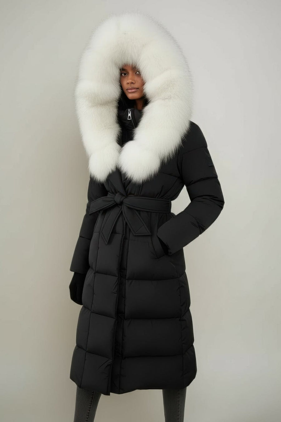 Parka à capuche en fourrure femme Héritage fourrure