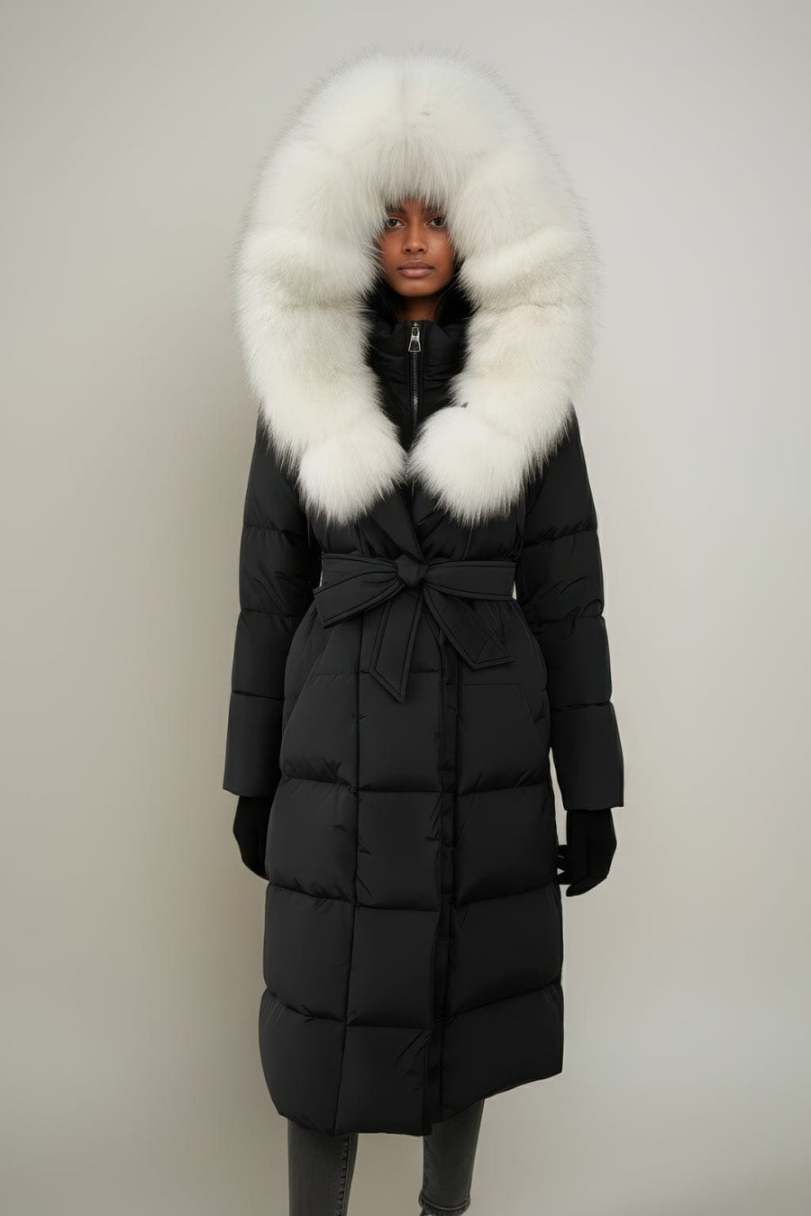 Parka à capuche en fourrure femme Héritage fourrure