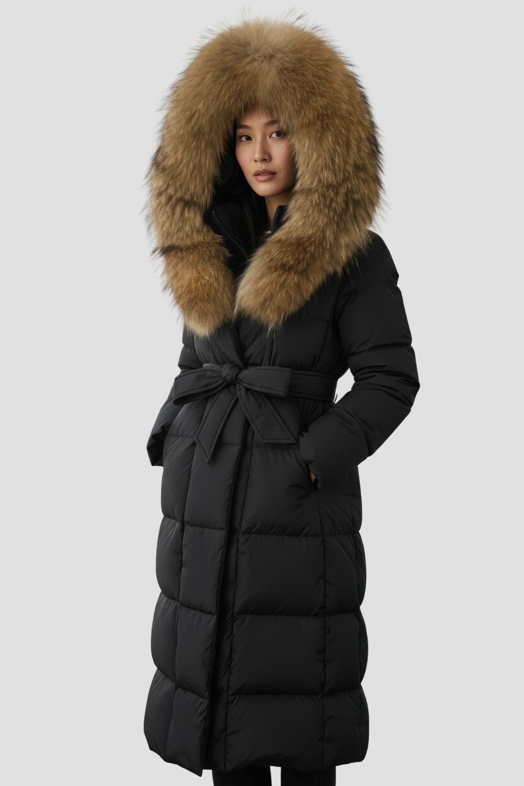 Parka à capuche en fourrure naturelle Héritage fourrure