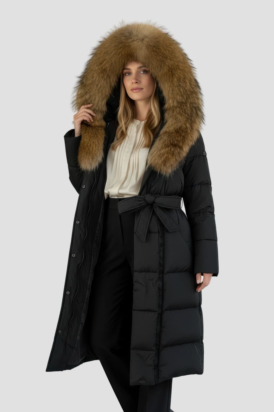 Parka à capuche en fourrure naturelle Héritage fourrure