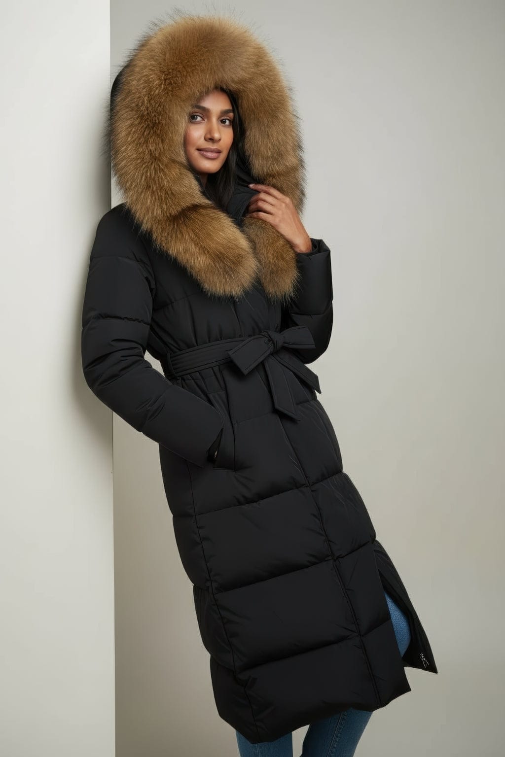 Parka à capuche en fourrure naturelle Héritage fourrure