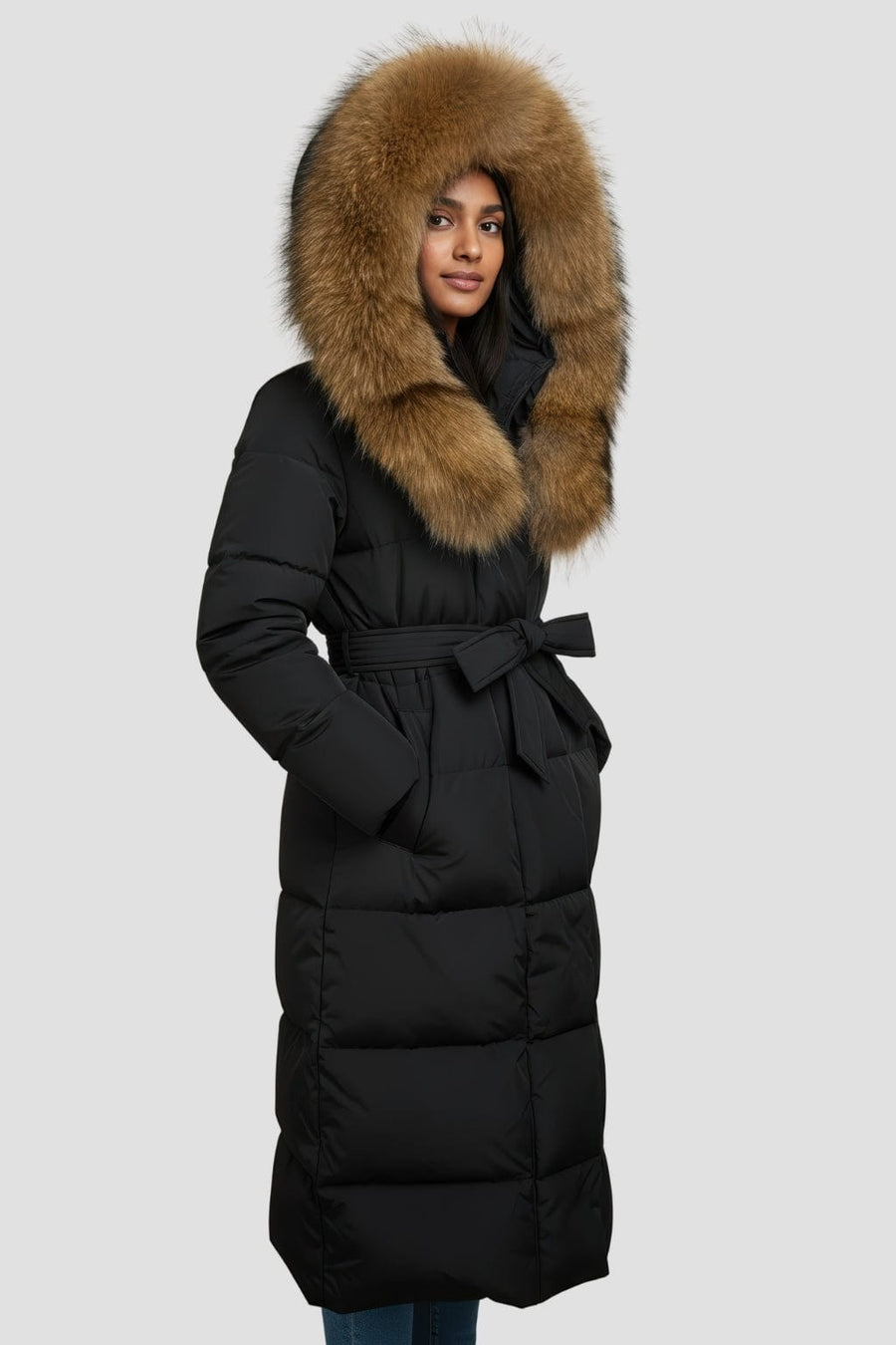 Parka à capuche en fourrure naturelle Héritage fourrure