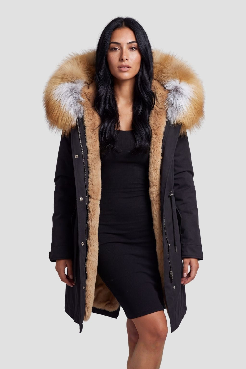 Parka à capuche en fourrure naturelle Héritage fourrure