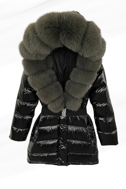 Parka fourrure femme brillante Héritage fourrure