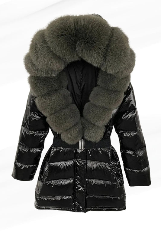 Parka fourrure femme brillante Héritage fourrure