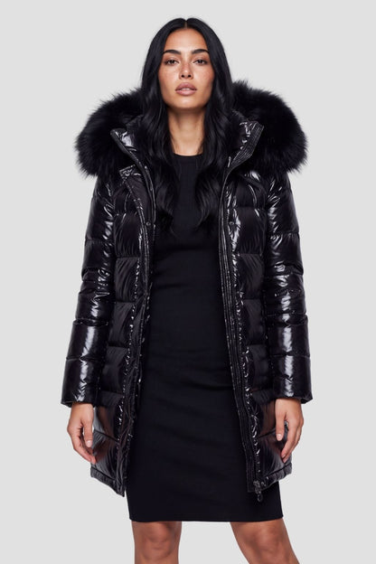 Parka fourrure femme brillante Héritage fourrure