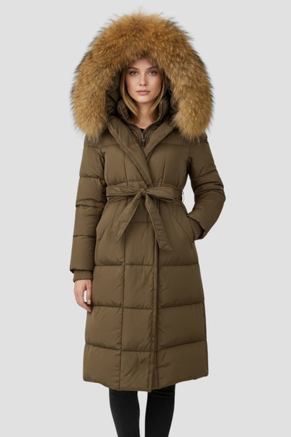 Parka fourrure femme brune Héritage fourrure