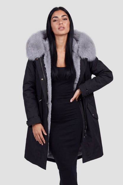 Parka fourrure femme chaude Héritage fourrure