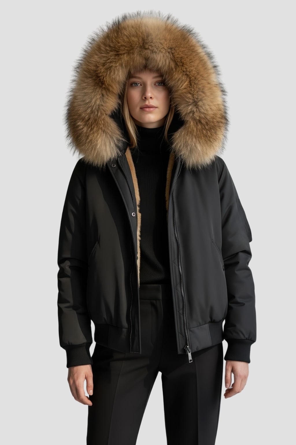 Parka fourrure femme courte Héritage fourrure