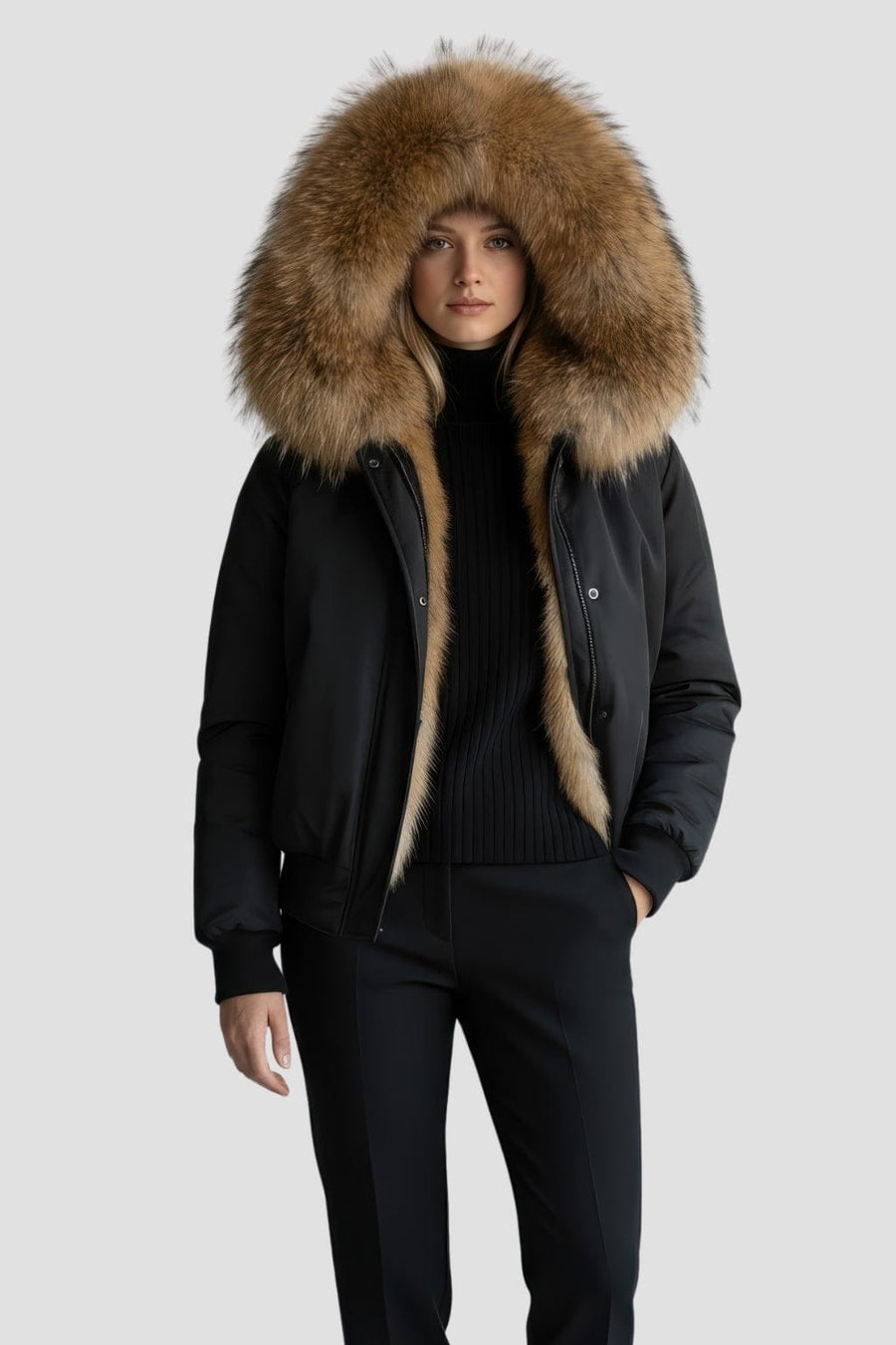 Parka fourrure femme courte Héritage fourrure