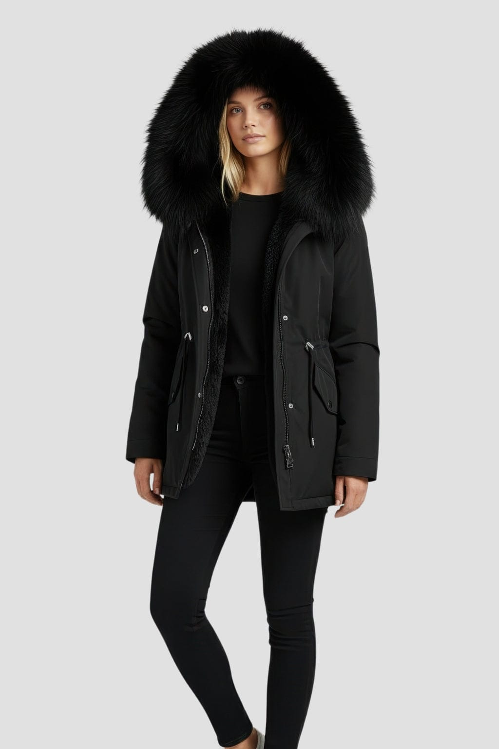 Parka fourrure femme courte Héritage fourrure